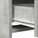 vidaXL Coiffeuse Gris béton 50 x 41 x 135 cm Bois d'ingénierie