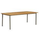 vidaXL Ensemble à manger de jardin 9 Pièces Résine tressée Anthracite