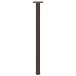 vidaXL Pieds de table console 4 pièces Acier naturel 72-74 cm Acier