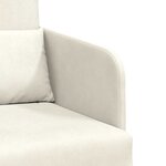 vidaXL Canapé-Lit Crème 65 x 80 x 83 cm Velours