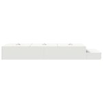 vidaXL Cadre de lit de rangement Blanc 75x190 cm
