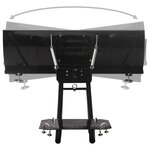 vidaXL Chasse-neige pour VTT 115x38 cm Noir
