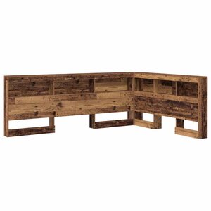vidaXL Tête de lit de rangement Bois Ancien 140 cm Bois d'ingénierie