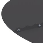 vidaXL Anneau de Pot en Métal Noir 70 cm de diamètre