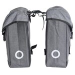 Willex sacoche double 800 33 l gris et noir