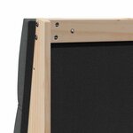 vidaXL Tête de lit capitonnée Gris foncé 80 cm Pin massif