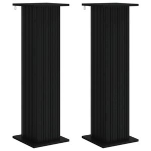 vidaXL Support de Plante 2 pc Noir 30 5 x 30 x 100 5 cm