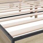 vidaXL Cadre de lit sans matelas chêne sonoma 180x200 cm