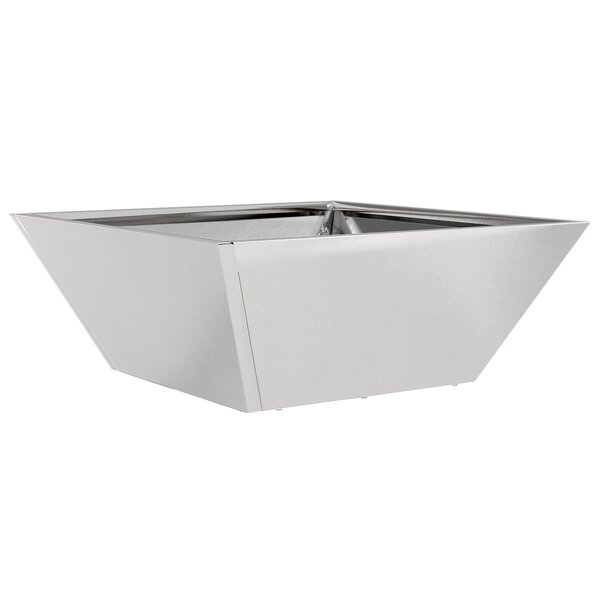 vidaXL Jardinière en Acier Inoxydable 40x40x15 cm