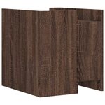 vidaXL Table de chevet chêne marron 45x50x50 cm bois d’ingénierie