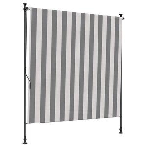 vidaXL Store Roulant Extérieur Anthracite et blanc 200 x 270 cm