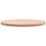 vidaXL Dessus de table Ø50x2 5 cm rond bois massif de hêtre