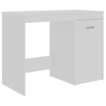 vidaXL Bureau Blanc 140x50x76 cm Bois d’ingénierie