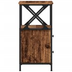 vidaXL Tables de chevet 2 Pièces vieux bois 34x35 5x70 cm bois ingénierie
