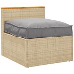 vidaXL Coussin de palette pour siège gris 70x70x12 cm  tissu Oxford.