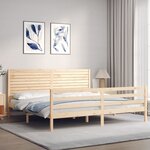 vidaXL Cadre de lit sans matelas bois massif
