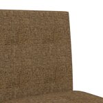 vidaXL Chaises de bar lot de 2 bois massif d'hévéa et tissu