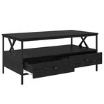 vidaXL Table basse Chêne noir 100 x 51 x 45 cm Bois d'ingénierie