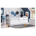 Lit enfant LUK BAR+SZU 160x80 tracteur tiroir de rangement avec matelas