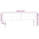 vidaXL Têtes de lit 2 Pièces Bleu foncé 90x5x78/88 cm Velours