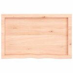 vidaXL Étagère murale 80x50x(2-6) cm bois de chêne massif non traité