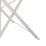 vidaXL Chaise de jardin pliante 2 Pièces Beige 42 x 46 x 82cm Acier
