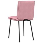 vidaXL Chaises à manger lot de 2 Rose Velours