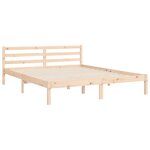 vidaXL Cadre de lit sans matelas bois massif