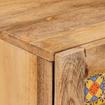 vidaXL Armoire de salle de bain avec stockage Naturel 38 x 33 x 58 cm