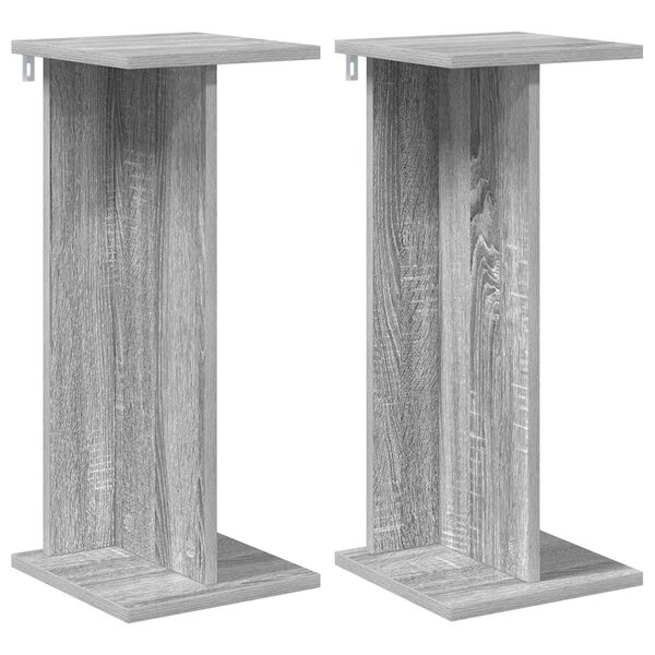 vidaXL Support de Plante 2 pièces Sonoma gris 25 x 25 5 x 60 5 cm