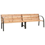 vidaXL Banc double de jardin 225 cm Bois de sapin massif