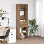 vidaXL Haut Armoire avec tiroir Chêne artisanal 50 x 42 5 x 185 cm