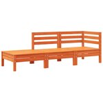 vidaXL Canapé de jardin avec coussins et repose-pied 3 places