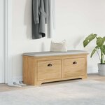 vidaXL Banc de couloir avec tiroir BODO Marron miel 118 x 40 x 50 cm