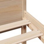 vidaXL Cadre de lit sans matelas 120x200 cm bois de pin massif