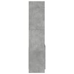 vidaXL Buffet haut gris béton 63x33x140 cm bois d'ingénierie