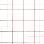 vidaXL Grillage Acier avec revêtement en PVC 10x0 5 m Rouge