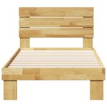 vidaXL Cadre de lit avec tête de lit sans matelas 90x200 cm