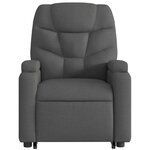 vidaXL Fauteuil de massage inclinable Gris foncé Tissu