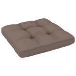 vidaXL Salon de jardin palette 6Pièces avec coussins Pin imprégné de gris