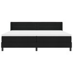 vidaXL Lit boxspring avec matelas avec matelas Noir 200 x 200 cm