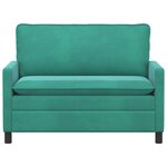 vidaXL Canapé Turquoise 126 x 81 x 87 5 cm Velours