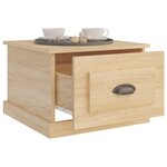 vidaXL Table basse Chêne sonoma 50x50x35 cm Bois d'ingénierie