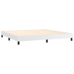 vidaXL Sommier à lattes de lit avec matelas et LED Blanc 200x200 cm