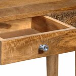 vidaXL Table console Bois de manguier massif 102x30x79 cm