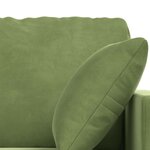 vidaXL Ensemble de Canapés 2 Pièces Vert clair 228 x 78 x 80 cm Velours