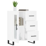 vidaXL Buffet blanc 69 5x34x90 cm bois d'ingénierie