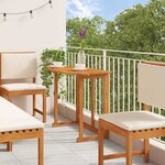 vidaXL Ensemble bistro de jardin 6 Pièces Marron Bois d'acacia massif