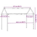 vidaXL Toit de lit pour enfants 217x85 5x154 cm bois de pin massif
