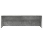 vidaXL Bureau mural Gris béton 100 x 45 x 30 cm Bois d'ingénierie